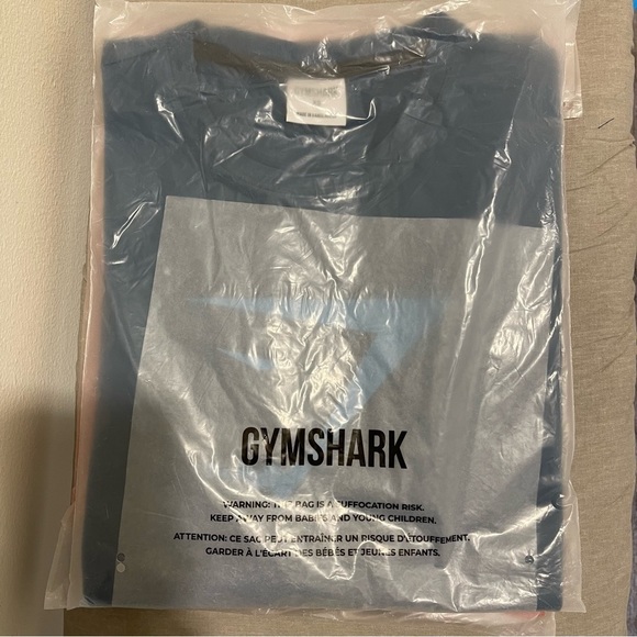 Gymshark Sharkhead Infill T-Shirt Atlantic Blue Size S - Picture 8 of 10